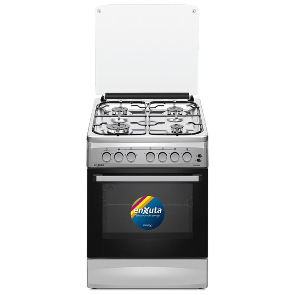 Cocina Supergas 4 Hornallas Inoxidable Con Termocupla 60x60 Cm 