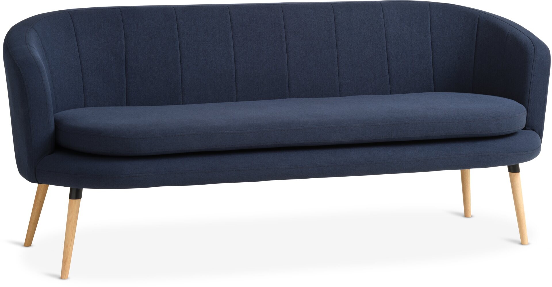 Sofá GISTRUP 3 cuerpos tela azul oscuro 