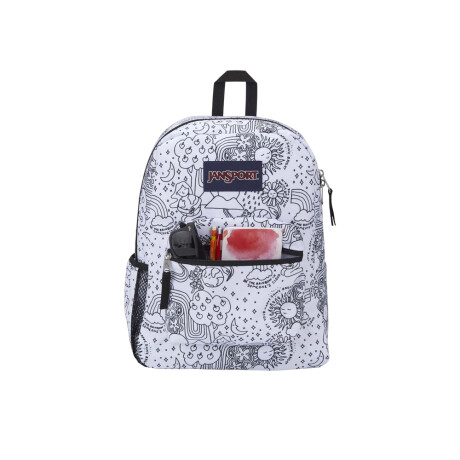 MOCHILA JANSPORT CROSS TOWN Sketch White & Black