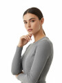 Polera Guelma Gris Melange Medio