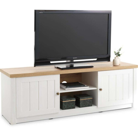 Mueble Tv Markskel Blanco/Roble