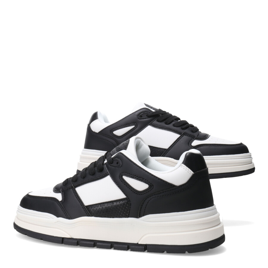 Championes de Hombre Push Blanco Serpiente - Negro