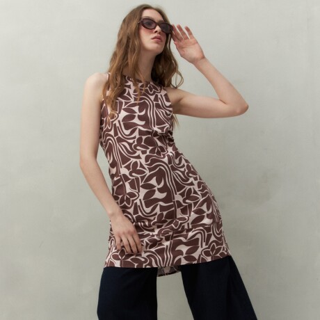 VESTIDO MARLON PRINT Rosa Bebé