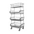 Carro organizador 4 Canastos Organizadores Apilables Verduras Frutas C/ruedas CAN004 Carro organizador 4 Canastos Organizadores Apilables Verduras Frutas C/ruedas CAN004