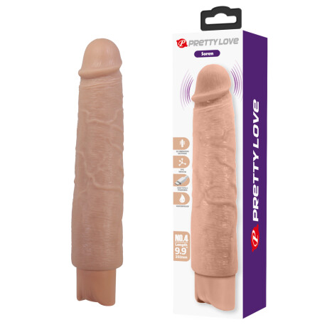 DIldo Vibrador Realístico 25cm Soren Pretty Love Carne