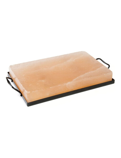 PLANCHA DE SAL DEL HIMALAYA SOPORTE NEGRO. 30x20x4CM PLANCHA DE SAL DEL HIMALAYA SOPORTE NEGRO. 30x20x4CM