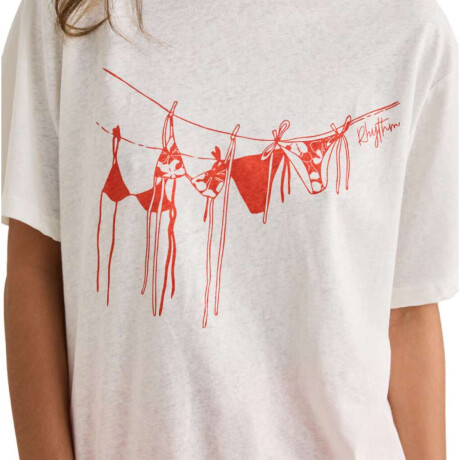 Remera Rhythm Melia Oversized Blanco