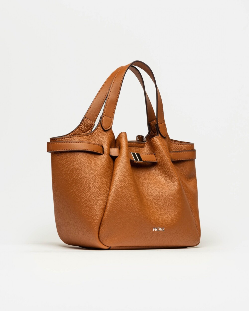 Cartera de mano Marble en efecto cuero graneado Cuoio