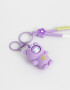 Llavero Lúdico Llavero Y Charm De Osito Con Tag - Violeta Lila