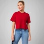 Top Training 100% Cotton Boxy Tee Mujer Holly Berry