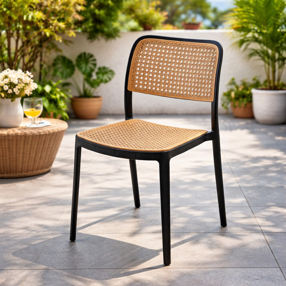 Silla de exterior Frank Negro