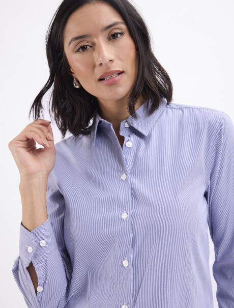 Camisa rayada Neva azul