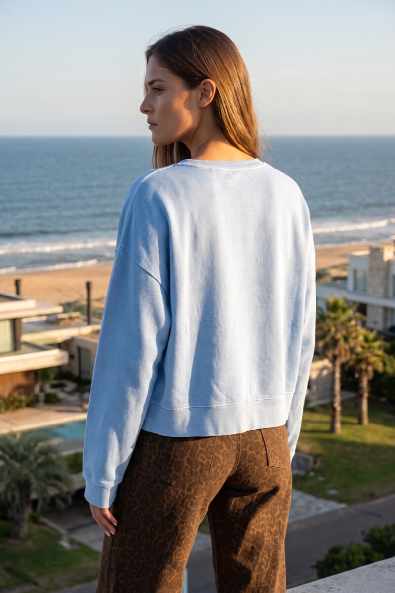 Sweater Algodón Celeste