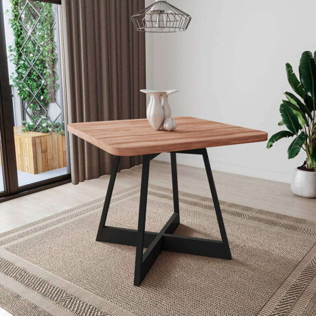 Mesa Cuadrada Nogal Atria Negro