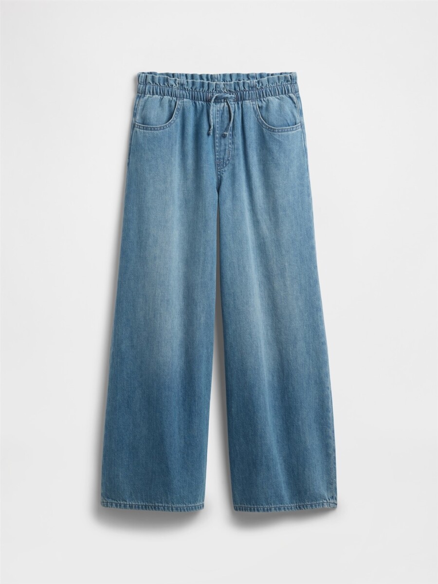 Jean Baggy Niña - Medium Wash 