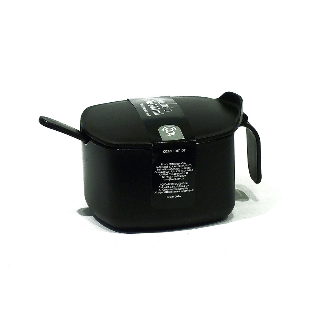 Azucarero Coza Due Negro 300 ml 