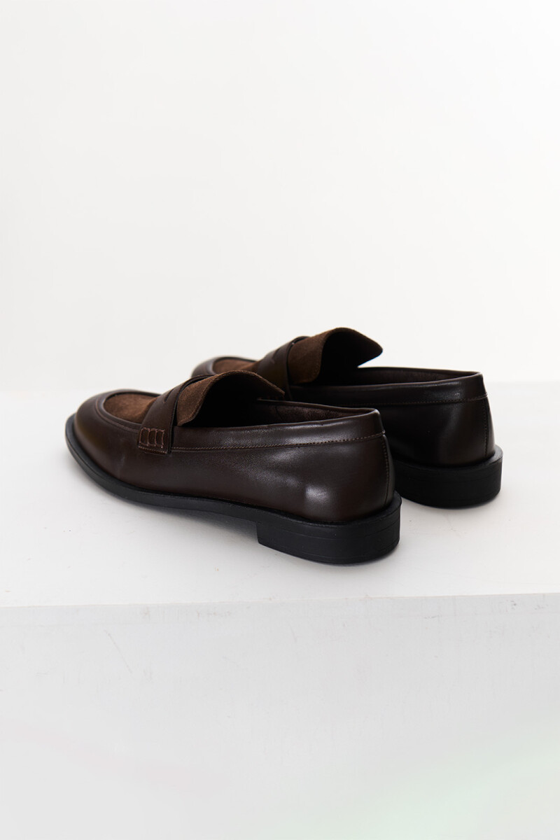 MOCASIN COMBI CHOCOLATE