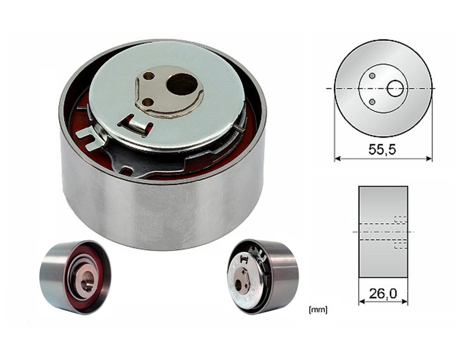 Tensor Correa Distribucion Fiat Fiorino/Strada/Palio/Siena/Uno Way / Uno Evo Modelo Nuevo / Uno Attractive/Idea/Punto/Mobi Esay 
