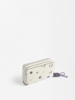 Cartera Estampada Con Cierre Doble crudo