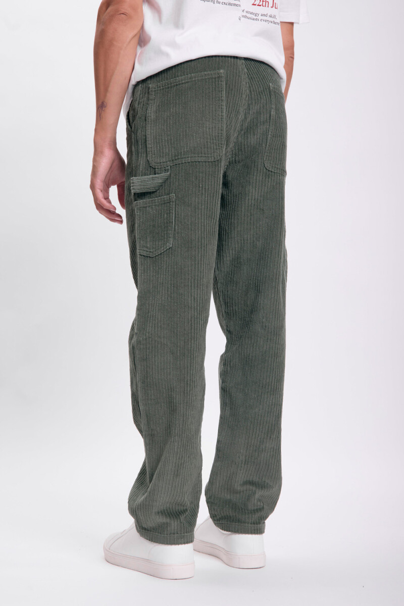 Pantalón pana Verde