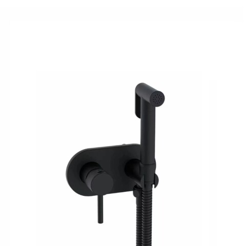 Grifería de Ducha Higiénica Embutida Alassio Negro mate Grifería De Ducha Higiénica Embutida Alassio Negro Mate