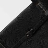 Shopper Bay en cuero graneado Negro