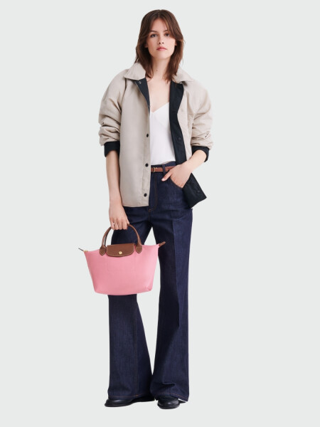 Longchamp - Le Pliage Original Bolso con Asa Superior S Rosado