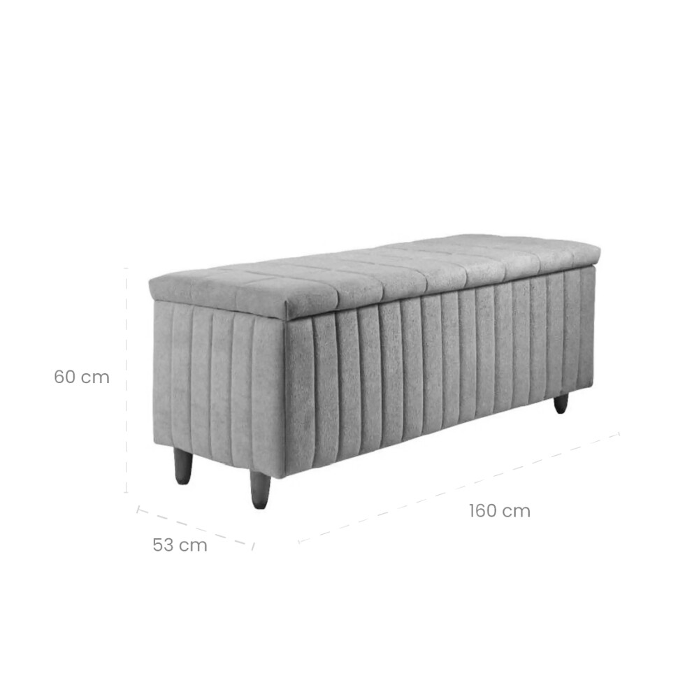 Baúl Pie De Cama Amplio Queen 160cm - Ferrara Baúl Pie De Cama Amplio Queen 160cm - Ferrara