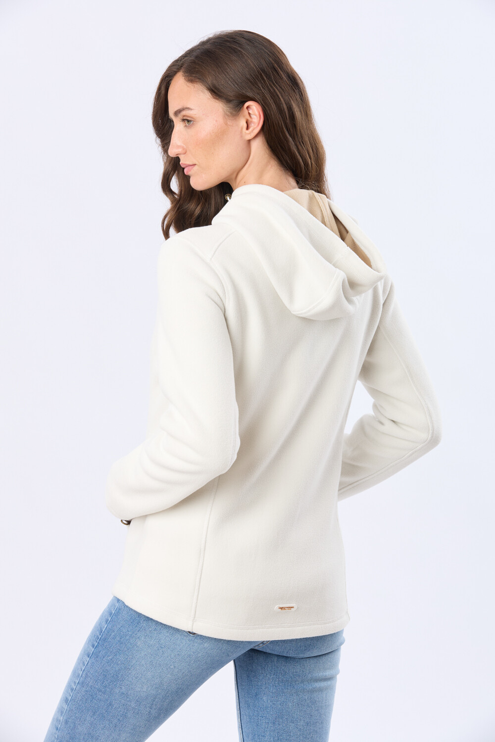 CAMPERA POLAR CON CAPUCHA Natural