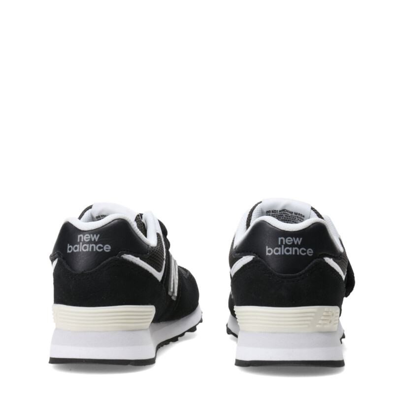 Championes de Niños New Balance P574 Velcro Negro - Blanco