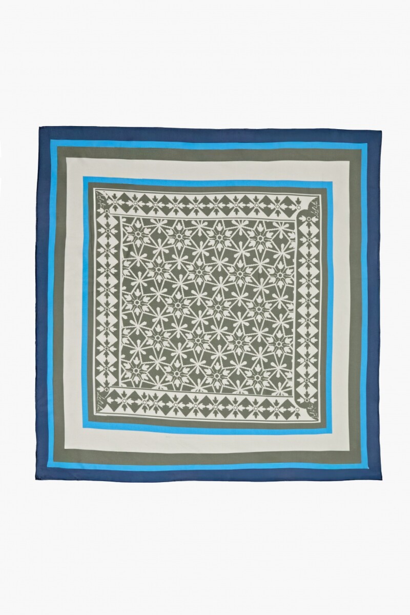 Pañuelo estampa Jade - verde oliva 