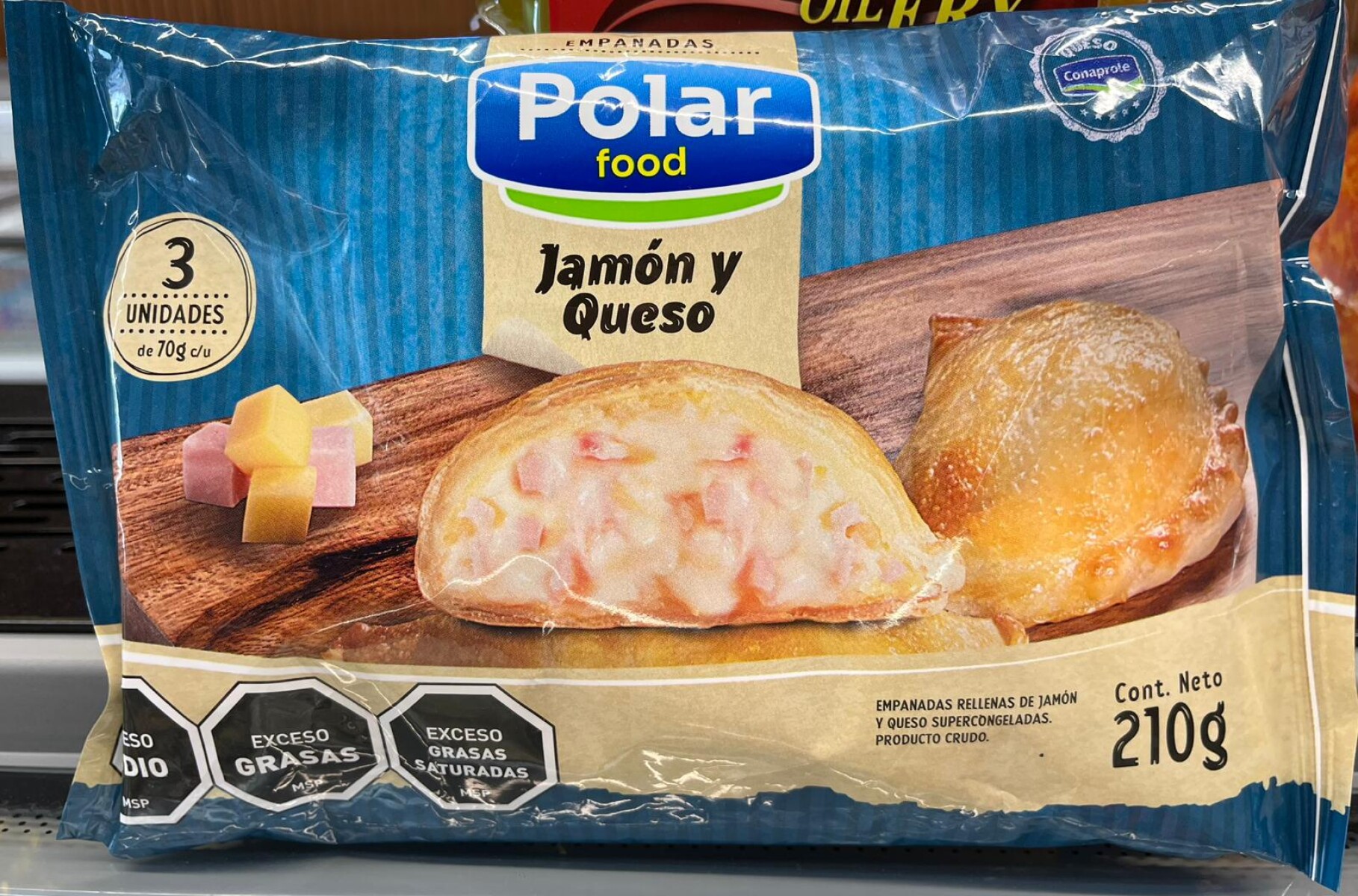 EMPANADAS DE JAMÓN Y QUESO X3 POLAR FOOD 