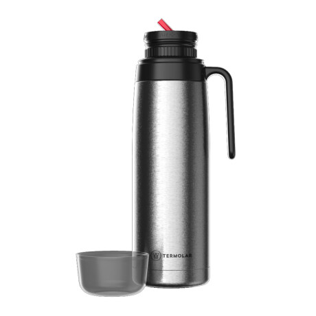 Set Matero Termolar c/Termo R-Evolution 1L + Mate Tupi 250Ml Plata/bronce