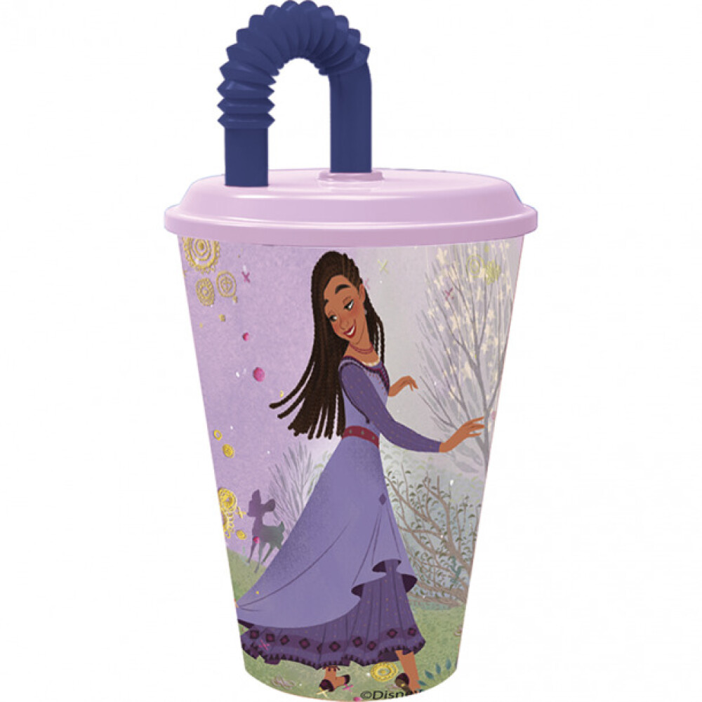 Vaso Infantil Con Sorbito 430 Ml Wish VASO INFANTIL CON SORBITO WISH 430 ML