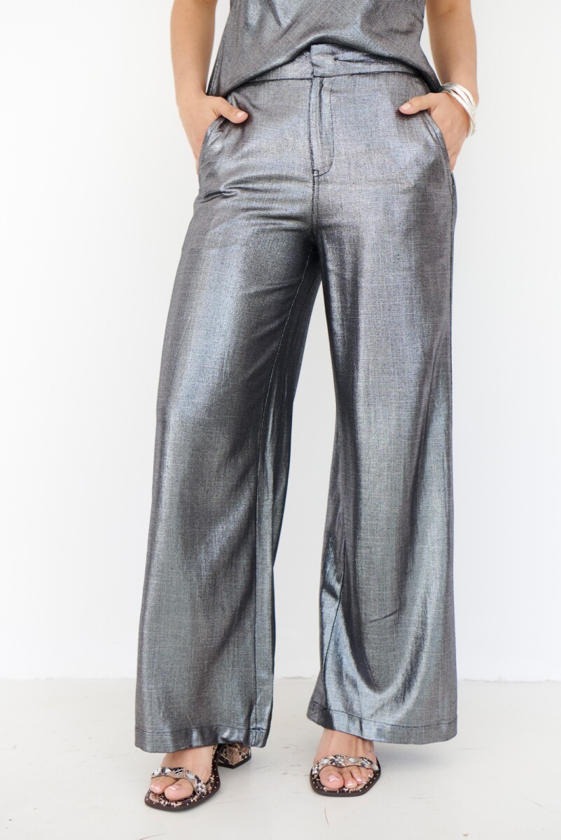 PANTALON LINO GLOW - NEGRO 