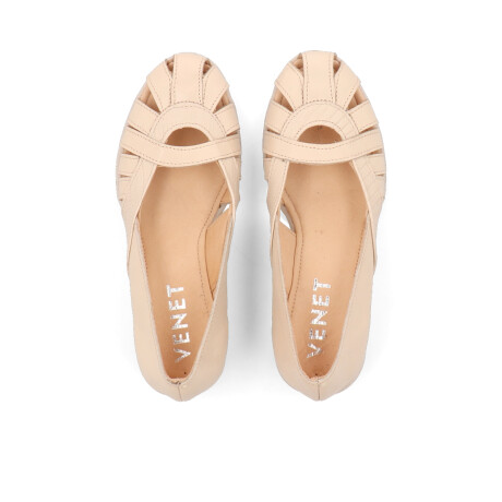 ZAPATO VENET - CUERO BELLANCO BEIGE