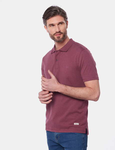 REMERA POLO JERSEY LISA Bordo