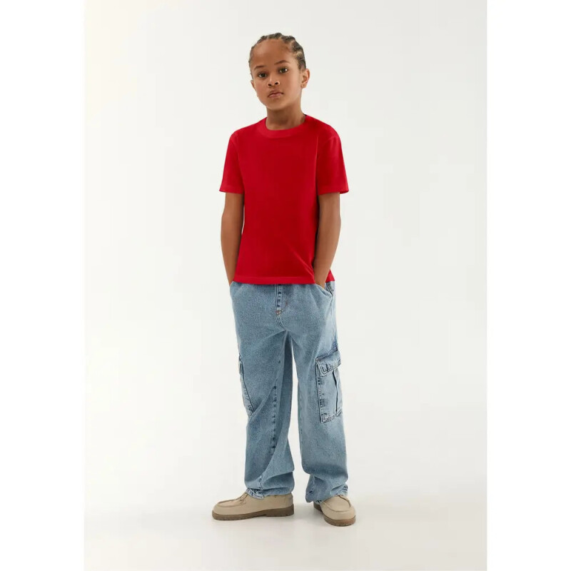 CAMISETA MM MASC VERMELHO ESCURO