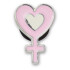 Jibbitz Silver Female Symbol Multicolor