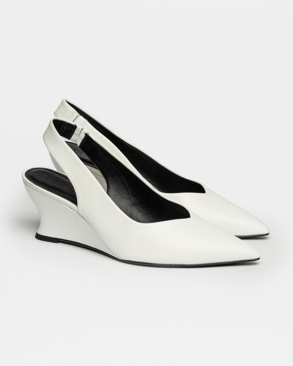 Stiletto Bianca en cuero liso Blanco