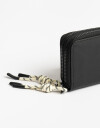 Billetera Zip Round Billetera De Cuerina Con Doble Cierre - Negro
