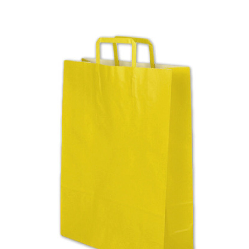 Bolsa lisa acuario 30x12x41 cm AMARILLO