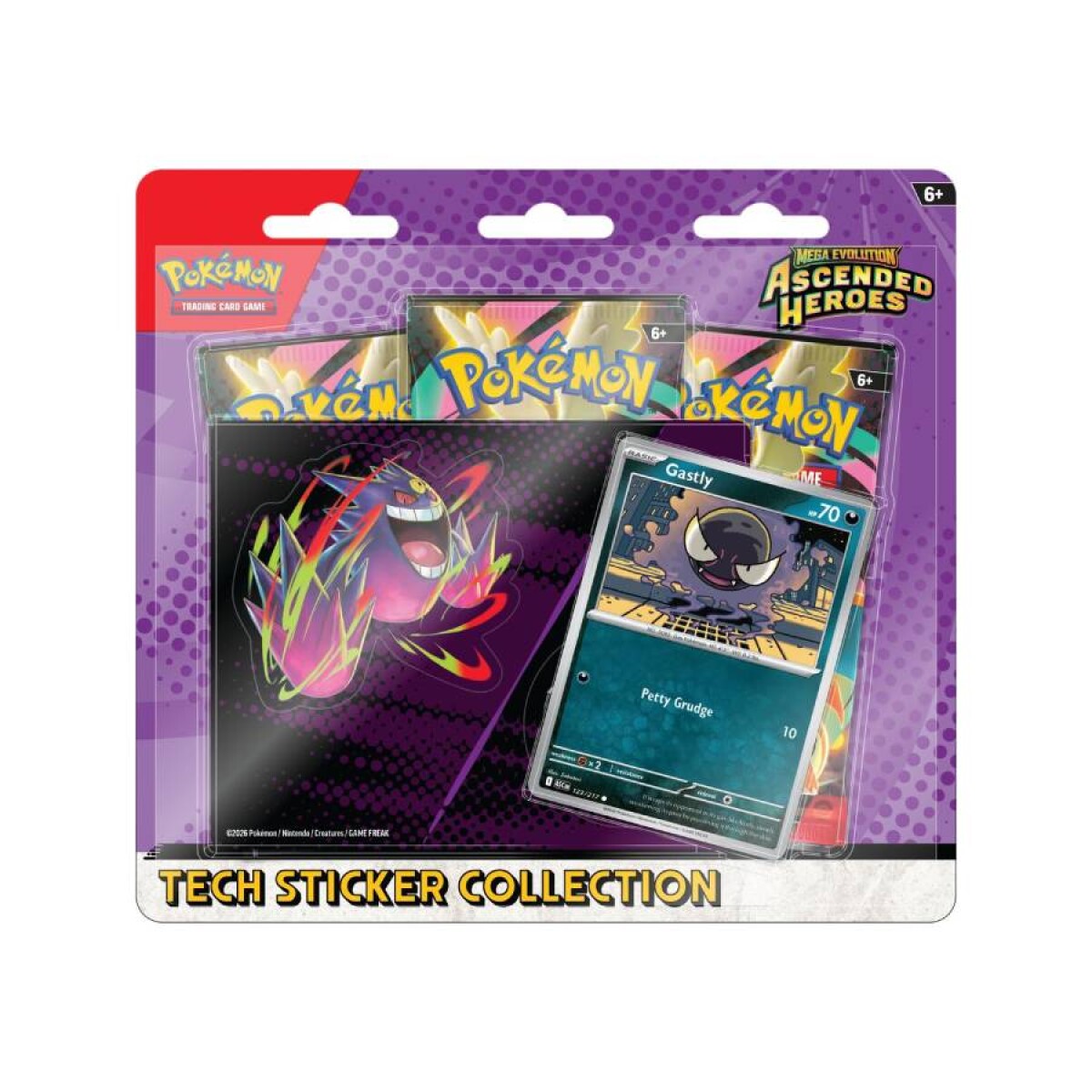 Pokémon Tech Sticker Collection Ascended Heroes - Gastly 