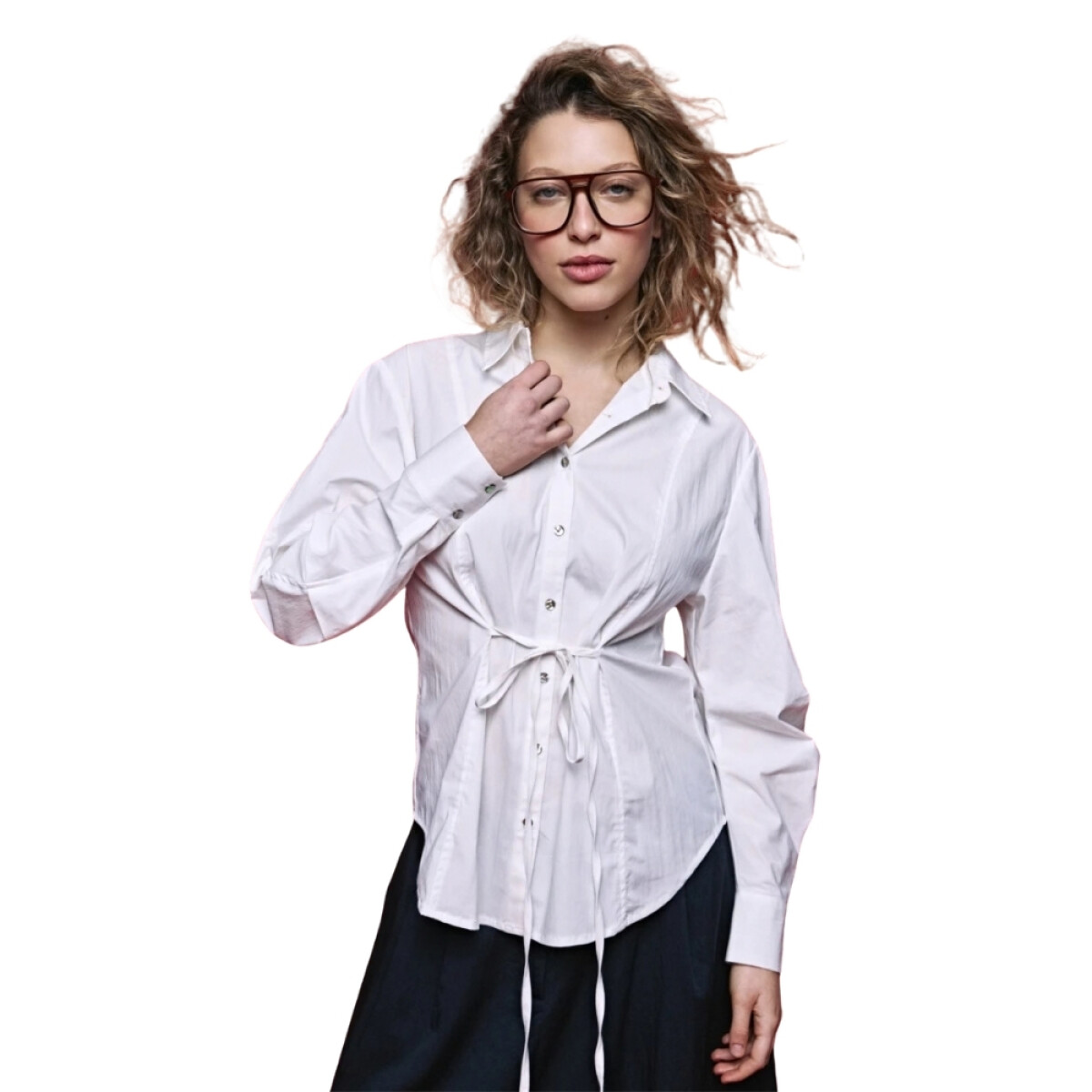 CAMISA INDRA XS-XL - BLANCO 