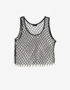 Tops Top De Red Hilado - Negro