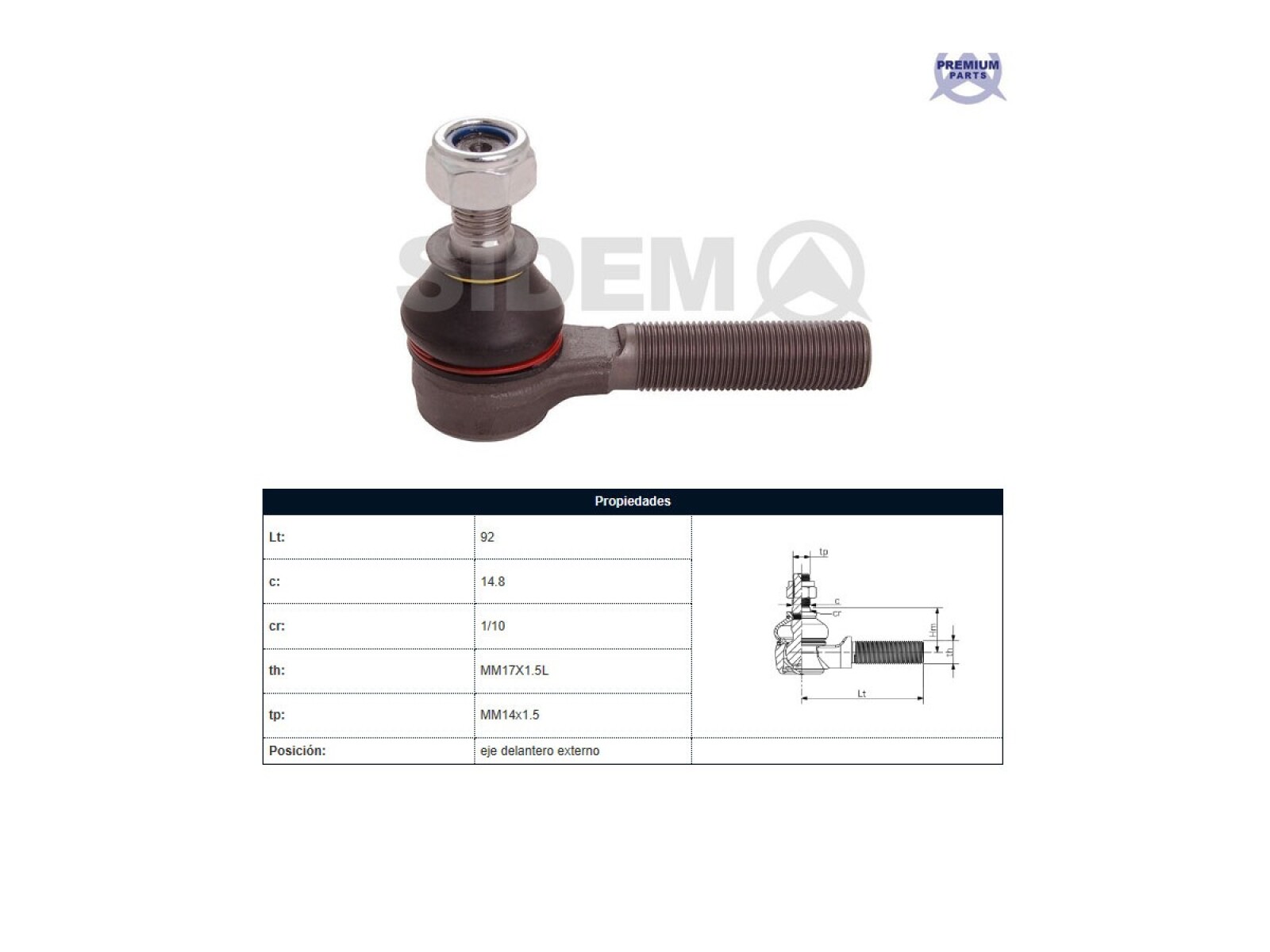 Puntero Effa Plutus/Aujoun Faw Z7 GWM Sailor Orient Ruda Toyota Hilux 84-25 Der/Izq 