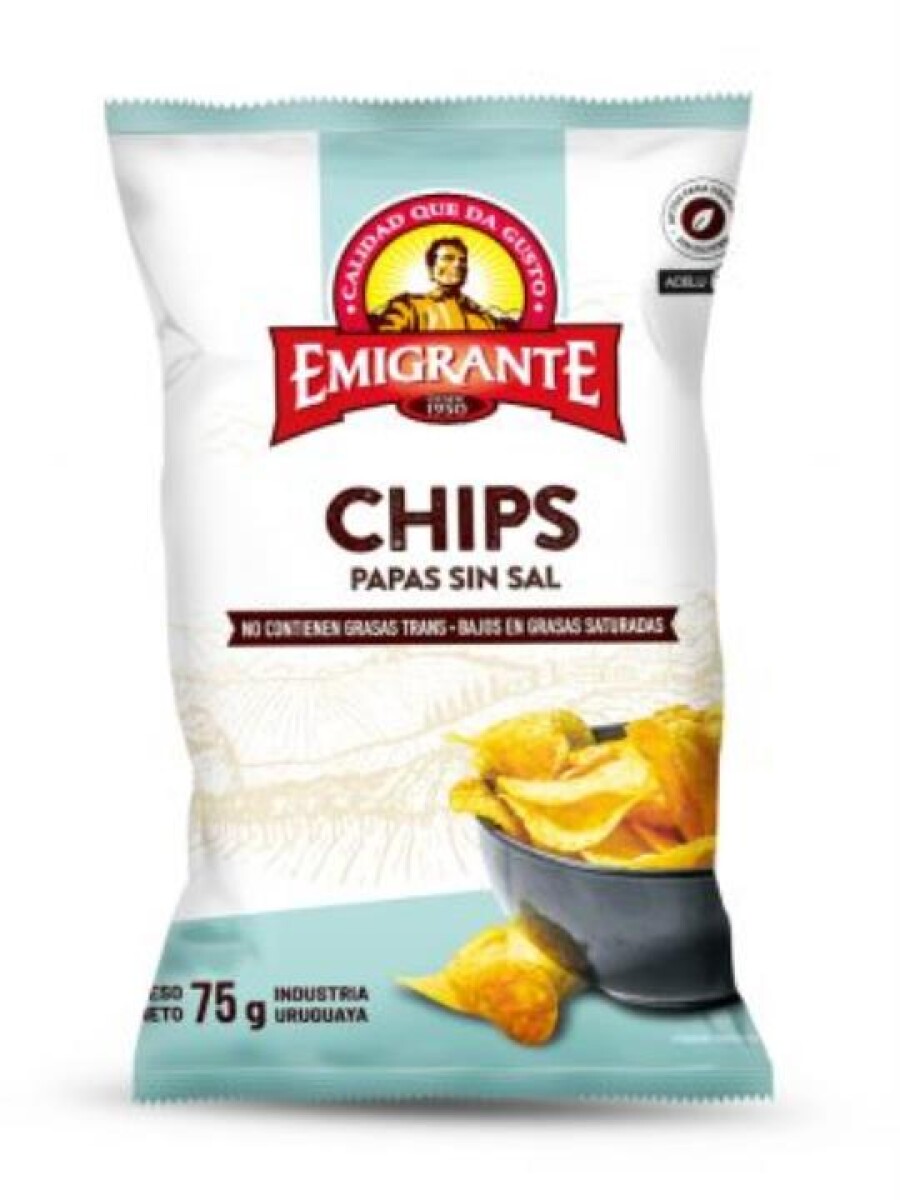 NAT-CHIPS DE PAPA S/SAL EMIGRANTE 75G 