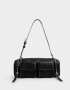 Bandoleras Bandolera Multipocket Suede - Negro