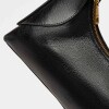 Cartera al hombro Windsor en cuero arrugado Negro