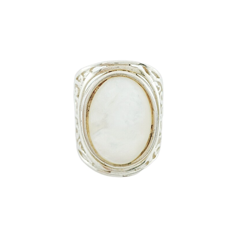 Anillo Oval-Plata 925-Piedra Nacar-AN3380 conpiedra
